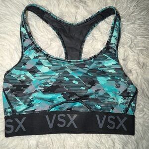 Victorias Secret VSX Teal and Black Sports Bra